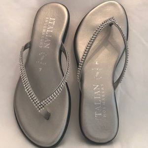 Pewter Rhinestone Sandal